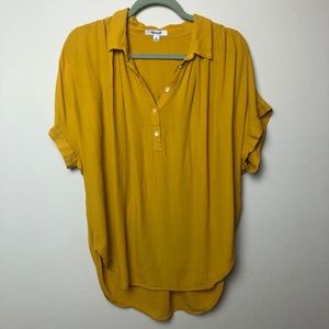 Madewell Central Drapey Shirt Tungsten Glow